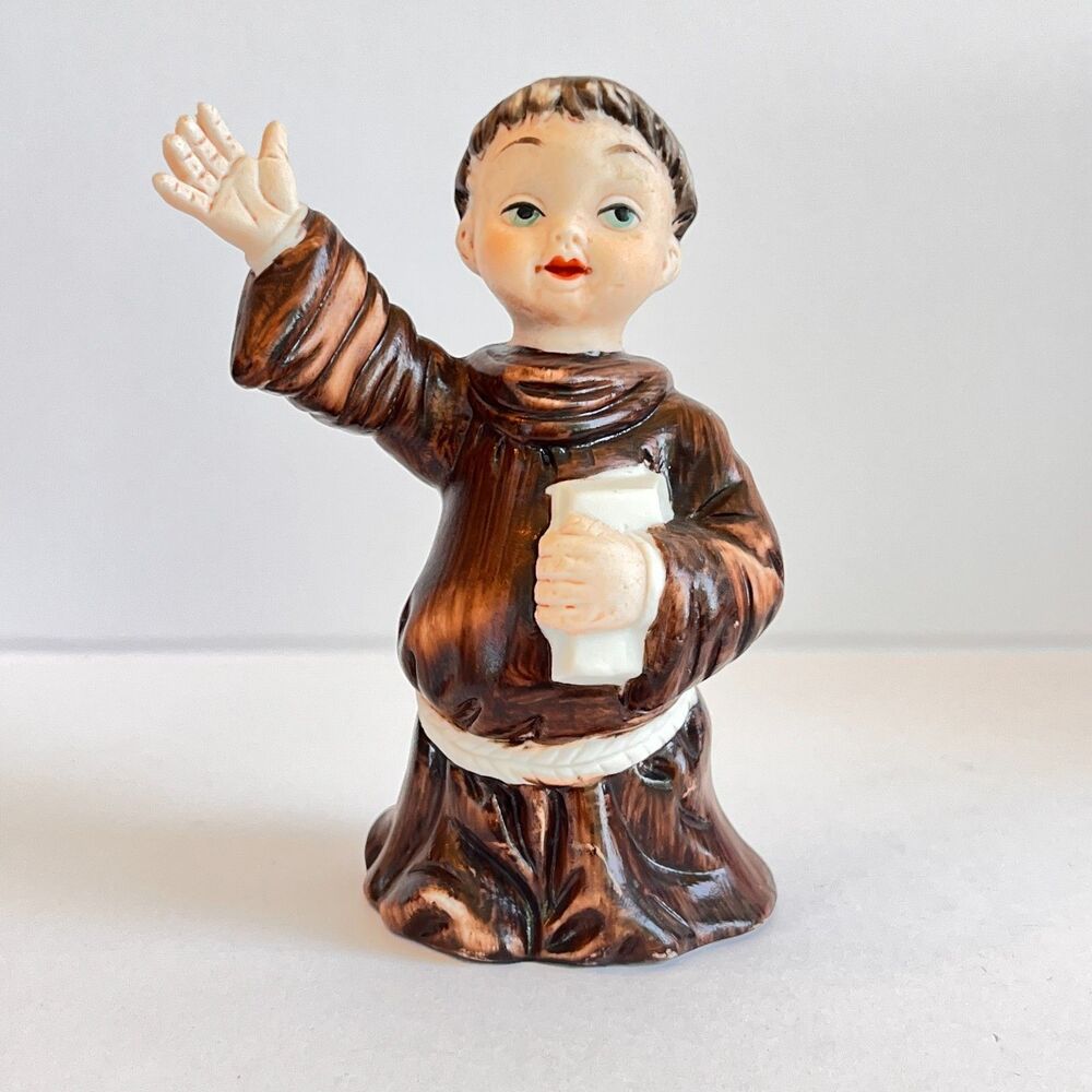 Vintage Monk or Friar Bell Porcelain Enesco?